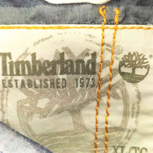 ティンバーランド Timberland ロゴ刺繍 ストライプ L/S シャツ メンズ  XL